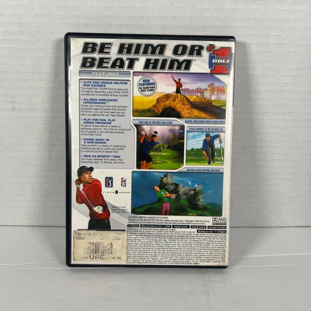 Tiger‎ Woods PGA Tour 2003 Sony PlayStation 2 PS2 Game EA Sports 2002 SLUS 20572